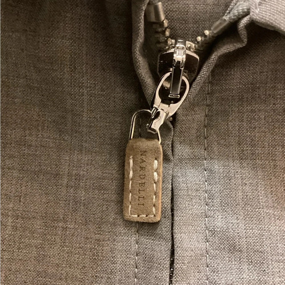 Angelo Nardelli Wool Tan Jacket With Suede Trim Size 50 Italian,/38 US - Picture 8 of 10